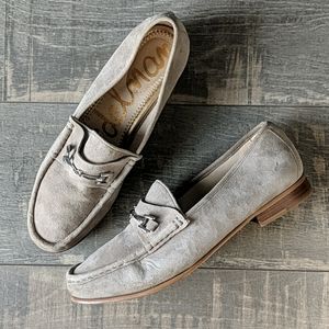 Sam Edelman Talia Putty Suede Bit Loafers BX156
